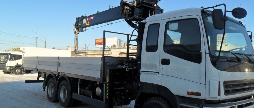 бортовой автомобиль ISUZU c КМУ